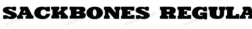 Sackbones Regular字体转换